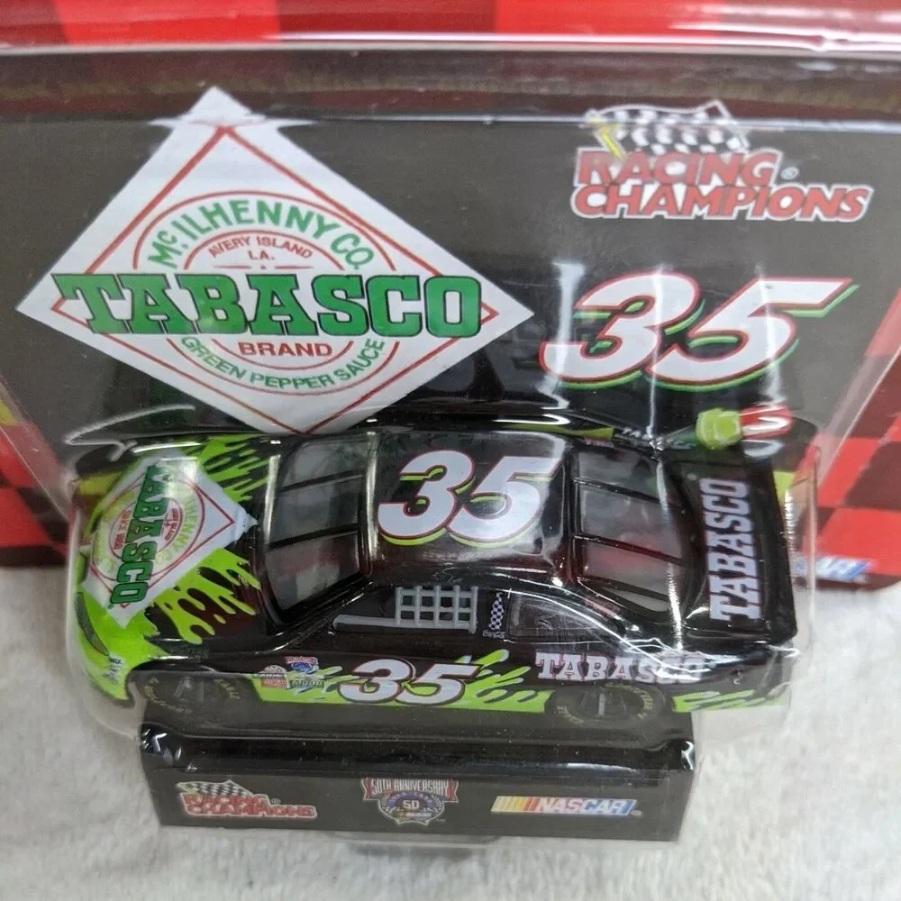Racing Champions 50th NASCAR #35 Tabasco Green Todd Bodine VTG 1998 NEW w/Stand